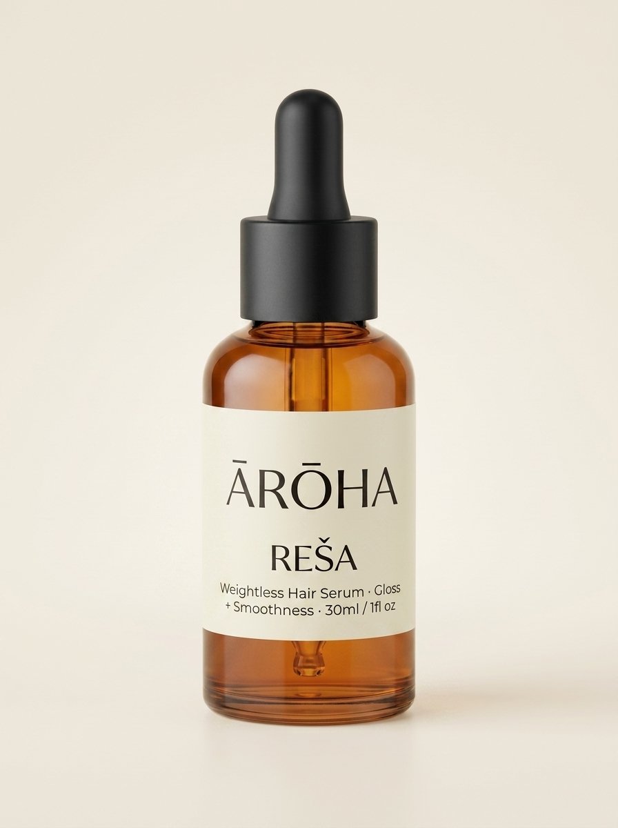 REŚA Gloss Repair Serum — 30ml square glass bottle